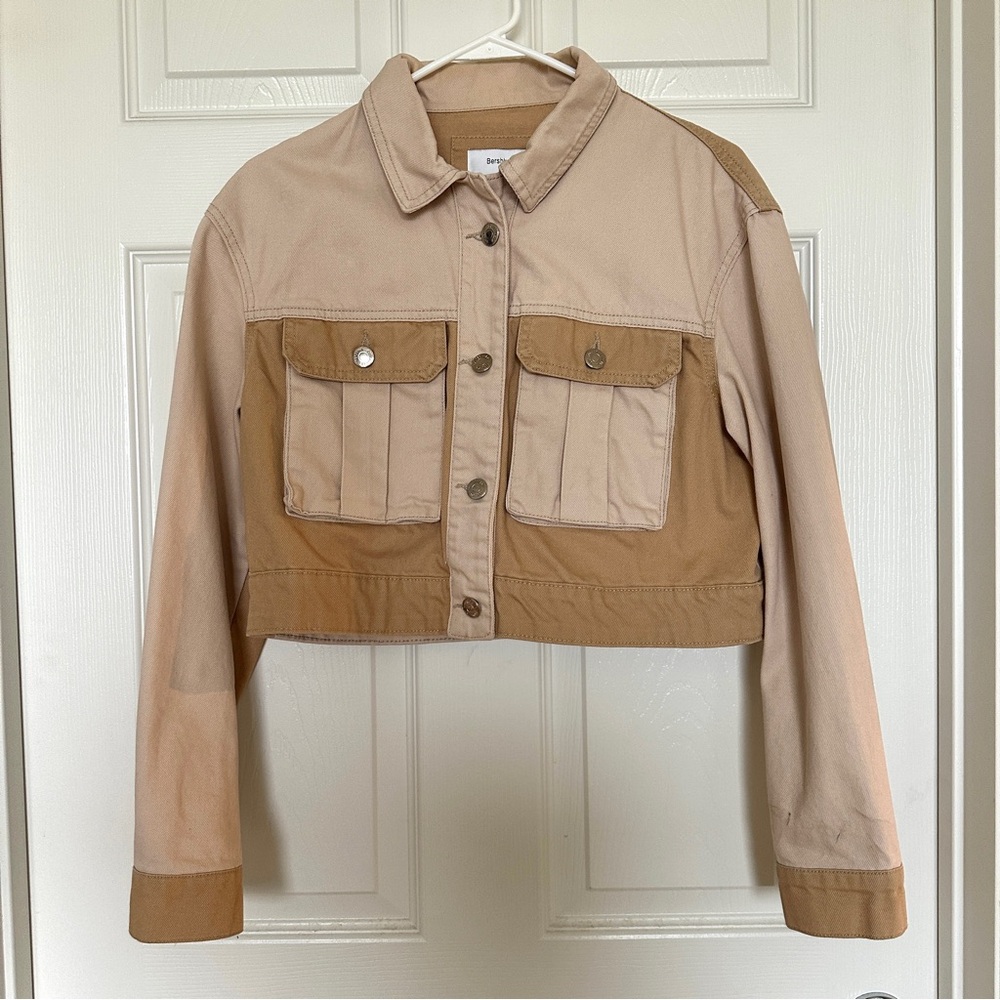 Two-Tone Tan Women's Jacket